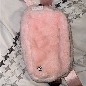 lululemon Strawberry Milkshake Furry Belt Bag